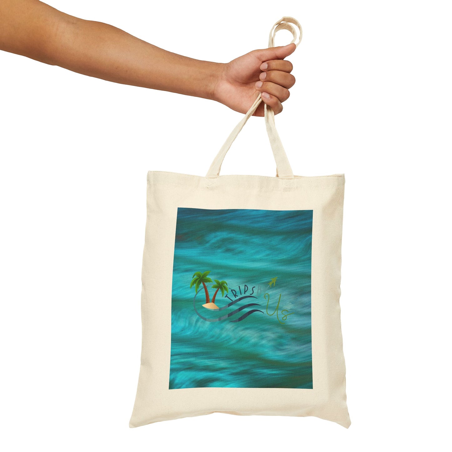 Lost At Sea, Found in Paradise Cotton Canvas Tote Bag