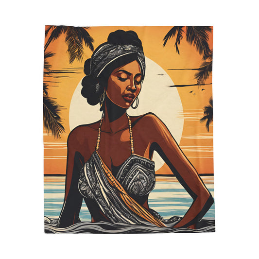 Tranquility Collection Velveteen Plush Blanket