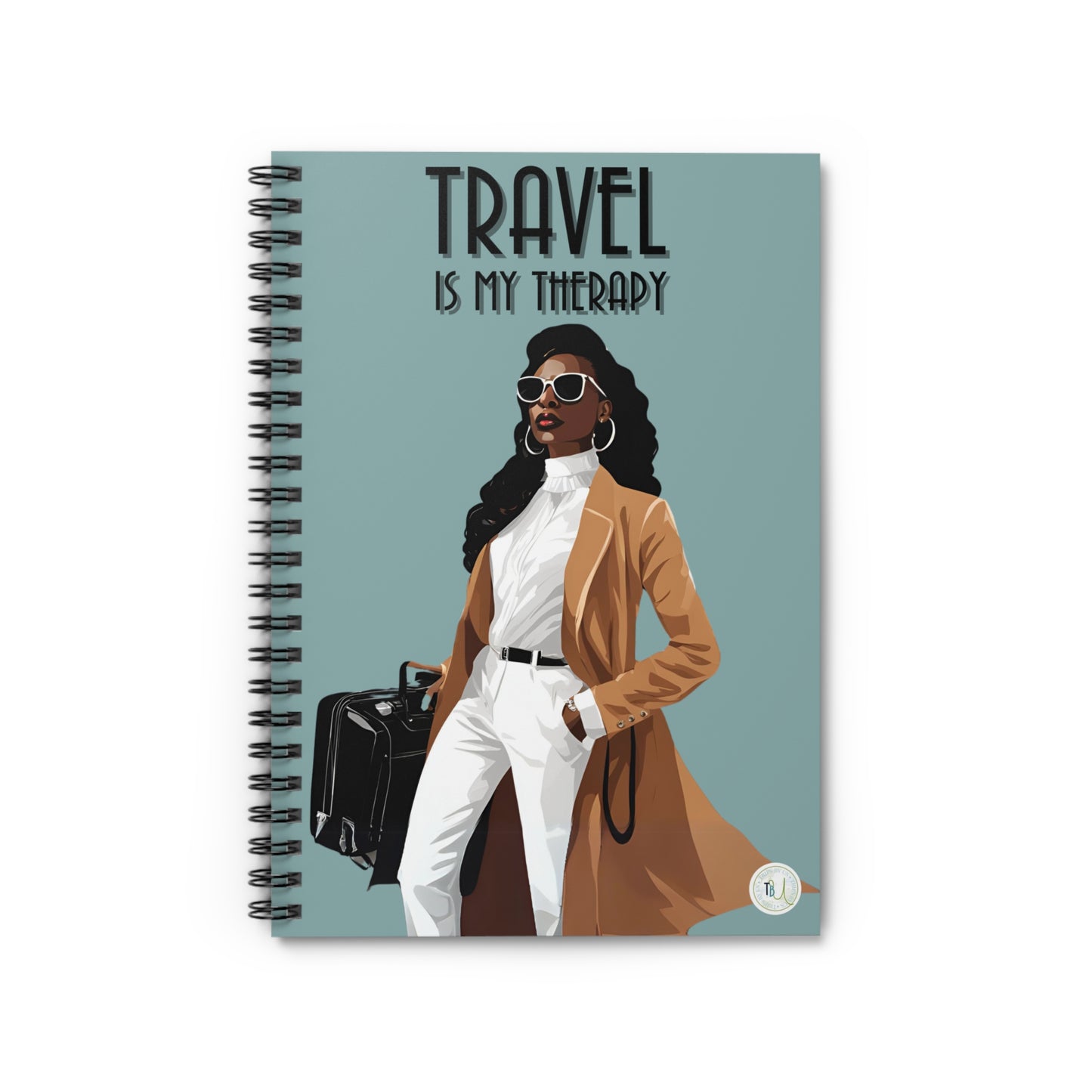 Travel Is My Therapy Spiral Notebook - Ruled Line