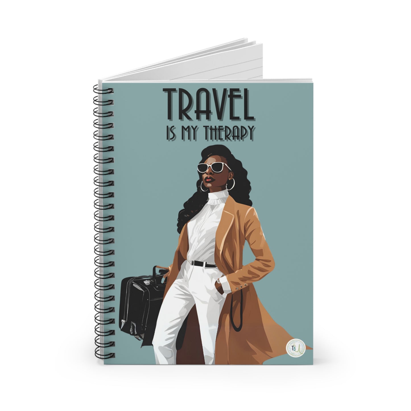 Travel Is My Therapy Spiral Notebook - Ruled Line