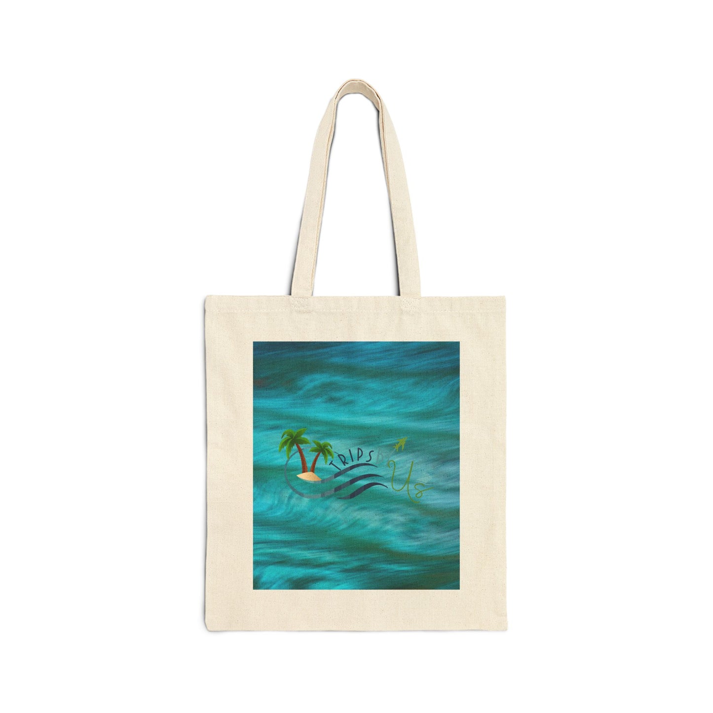 Lost At Sea, Found in Paradise Cotton Canvas Tote Bag